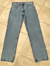 Levi&#39;s 550 Men&#39;s 33X34 (32x33) Blue Jeans Relaxed Fit Straight Leg Denim - $486.57 MXN