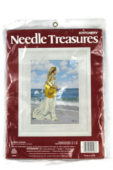 Johnson Creative Needle Treasures Ocean Cloud Lady Summer Dreams Cross Stitch - $13.85