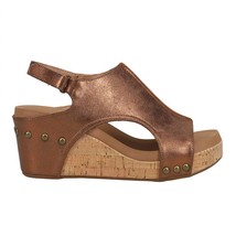 Corkys Footwear women&#39;s wedge sandals in Antique Bronze - $64.00