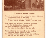 Little Marrone Chiesa W Poesia Chickasaw Iowa Ia Privato Spedire Cartoli... - $11.45