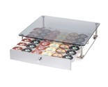 Nifty Rolling Coffee Pod Drawer - Glass Top &amp; Chrome Finish, Compatible ... - $59.99