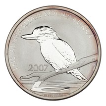2007 Australie Argent 1oz Kookaburra (Bu État) Km #889 - $101.84