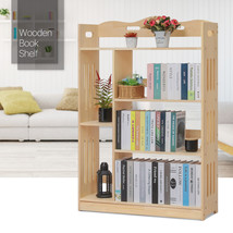 48&quot; Children Bedroom[Trophy Display Compartment]Wooden 4-Tier Book Storage Shelf - £144.63 GBP