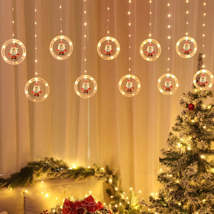 Christmas Decoration Lights USB Ring Doll 10 in 1 String Lights(Santa Claus) - £12.64 GBP