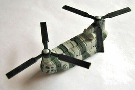 CH-47 Chinook Micro Size Hot Wheels Transport Helicopter Green Jungle Camouflage - £9.63 GBP
