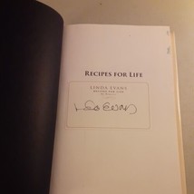 SIGNED Linda Evans - Recipes for Life : My Memories (Hardcover, 2011) 1st, VG+ - £11.62 GBP
