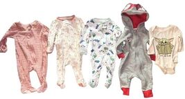 Baby Clothes Lot 0–3M 11pc Gerber Janie Jack Burt’s Bees Star Wars Cat & Jack D image 2