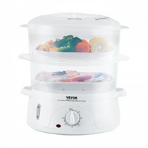 Electric Food Steamer, 7.4Qt/7L Electric Vegetable Steamer with 2-Tier Stack... - £42.85 GBP