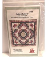 RADIANT BUTTERFLY Quilt Pattern Cottage Creek Designs 50” X 50” NEW SEALED - $112.13 MXN