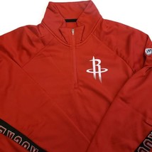 NBA Houston Rockets Hands High MVP Quarter Zip Pullover Adult Womens 2XL Red - $22.99