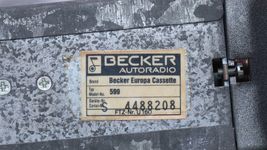 Mercedes Porsche Vintage Becker Europa AM FM Radio & Cassette #599 image 4