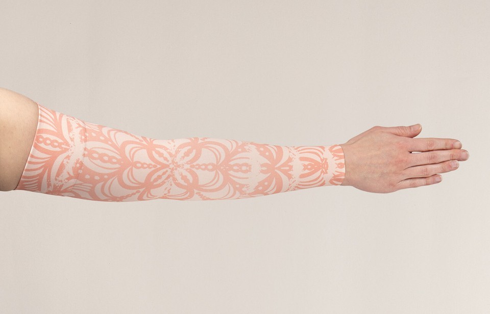 LORELAI Compression Sleeve by LYMPHEDIVAS, Gauntlet Option, ANY SIZE /LE... - $92.00+