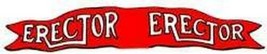 ERECTOR PENNANTS White Lettering for GILBERT ERECTOR SET Parts - £18.12 GBP