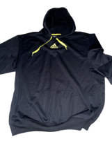 Adidas Hoodie Men&#39;s or Women&#39;s Size Large - Black w Neon Yellow Accents - $14.85