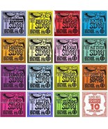 Ernie Ball Guitar Strings – Super Slinky 2223, Regular Slinky 2221 &amp; Ear... - $18.50