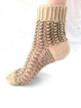 100% Alpaca Socks * Handmade socks * Lace Fishnet *Antiallergic * Openwork  - £11.18 GBP