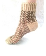 100% Alpaca Socks * Handmade socks * Lace Fishnet *Antiallergic * Openwork  - £11.09 GBP