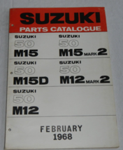 NOS 1964-1968 Suzuki M12 M15 Parts book manual List - $34.64