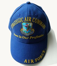 STRATEGIC AIR COMMAND USAF AIR FORCE EMBROIDERED BASEBALL CAP - $11.95
