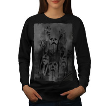 Wellcoda Ghost Apocalypse Zombie Womens Sweatshirt, Scary Casual Pullover Jumper - £22.93 GBP+