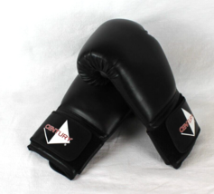 Century Black/Red Boxing Gloves 12 Oz Black with Hook &amp; Loop Closure EUC... - $14.01