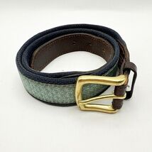 Vineyard Vines Mens 32 Vineyard Whale Canvas Leather Club Belt Multicolo... - $29.99