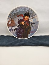 NORMAN ROCKWELL Christmas Courtship Knowles 1982 Collector Plate #101916 - £13.42 GBP