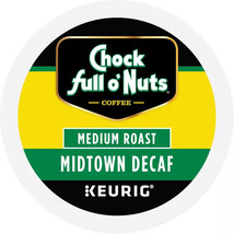 Chock Full O&#39; Nuts Midtown Decaf Medium Roast Kcups 24CT - $24.24