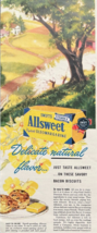 Swift&#39;s Allsweet Oleo Margarine Delicate Natural Flavor Vintage Print Ad... - $14.45