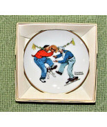 VINTAGE NORMAN ROCKWELL MINI PLATE COLLECTION FANCY FOOTWORK AUTUMN 1984... - £8.63 GBP