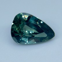 Natural Green Sapphire | Pear Cut | 6.80x4.90 mm | 0.85 Carat | Unheated Sapphir - £395.68 GBP