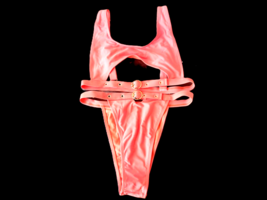 Size Large (10-12) Forplay Underboob Cut Out Cheeky Bikini Set - £25.68 GBP