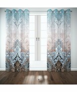 2 ps Insulated Paisley Blackout Curtains, - Polyester Peach Skin Curtain... - $47.27 CAD+