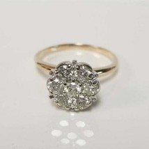 1.40Ct Round Cut Lab-Created Diamond Engagement Ring 14K Yellow Gold Finish - £78.17 GBP