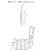 2006 Tige 22/24VE Swim Step &amp; Transom  Pad Boat EVA Teak Decking 1/4&quot; 6mm - $612.79 CAD