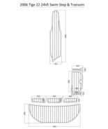 2006 Tige 22/24VE Swim Step &amp; Transom  Pad Boat EVA Teak Decking 1/4&quot; 6mm - £354.44 GBP