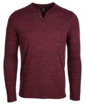 Alfani Mens Textured Space-Dyed Stretch Henley - £13.40 GBP