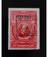 1958 $1000 U.S. Internal Revenue, Documentary, S. P. Chase, R729, Carmin... - €9,46 EUR 1958 $1000 U.S. Internal Revenue, Documentary, S. P. Chase, R729, Carmin... - €9,46 EUR