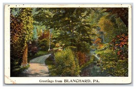 Generic Scenic Greetings Road Blanchard Pennsylvania PA UNP Linen Postcard U21 - £7.73 GBP