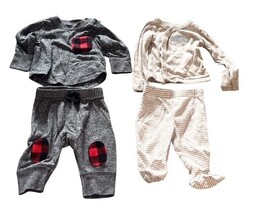 Newborn Baby Clothes Lot 11 Pc Bodysuits Sleepers Carter’s Cat & Jack Unisex B image 6