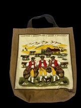 Fisba Stoffels Tote Bag Cloth Fabric RARE Vintage 1960s Switzerland Graphic - $99.89