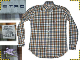Etro Camicia Uomo Made In Italy Taglia M *Sconto Qui* ET04 T1P - £74.69 GBP