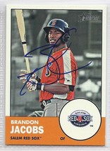 Brandon Jacobs Signed Autographed 2012 Topps Heritage Minors Card - $9.65
