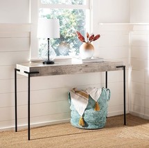 Safavieh Home Eli Industrial Light Grey and Black Console Table - £236.39 GBP