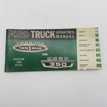 1965 Ford Truck 100 Twin I Beam - 350 Operator's Manual w/ Tag Original - £10.56 GBP