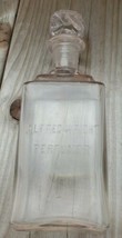 Alfred Wright Perfumer Embossed Rectangular Perfume Clear Bottle Cross Stopper - £30.99 GBP