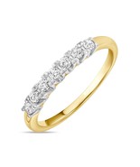 0.24 Ct 4K White Gold Wedding Band VVS/DF  Lab Grown Round Diamond Purpo... - €811,89 EUR
