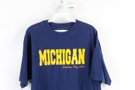 Vtg 80s Mens XL Faded Spell Out University of Michigan Short Sleeve T-Shirt USA - £31.02 GBP