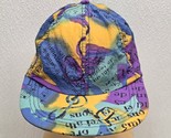 Vintage Reebok Hat Cap Colorful All Over Print Music 80s Retro Funky Tie... - $26.64