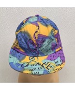 Vintage Reebok Hat Cap Colorful All Over Print Music 80s Retro Funky Tie... - $489.90 MXN